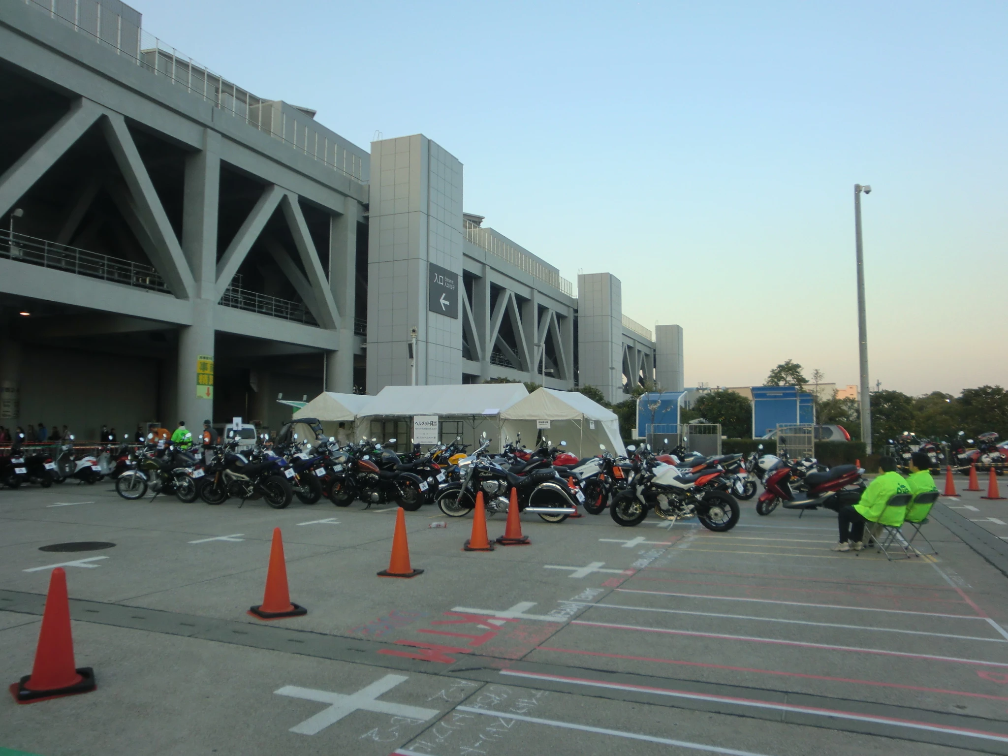 The outside testing area was full of interesting and new motorcycles, just waiting to be ridden