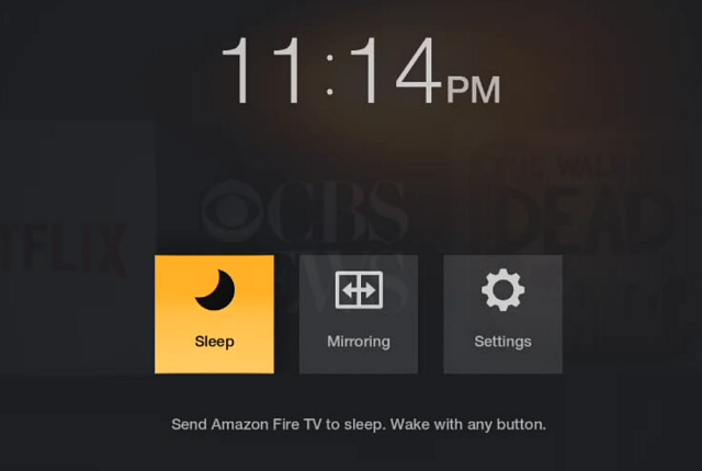 New shortcuts menu for Fire TV and Fire Stick