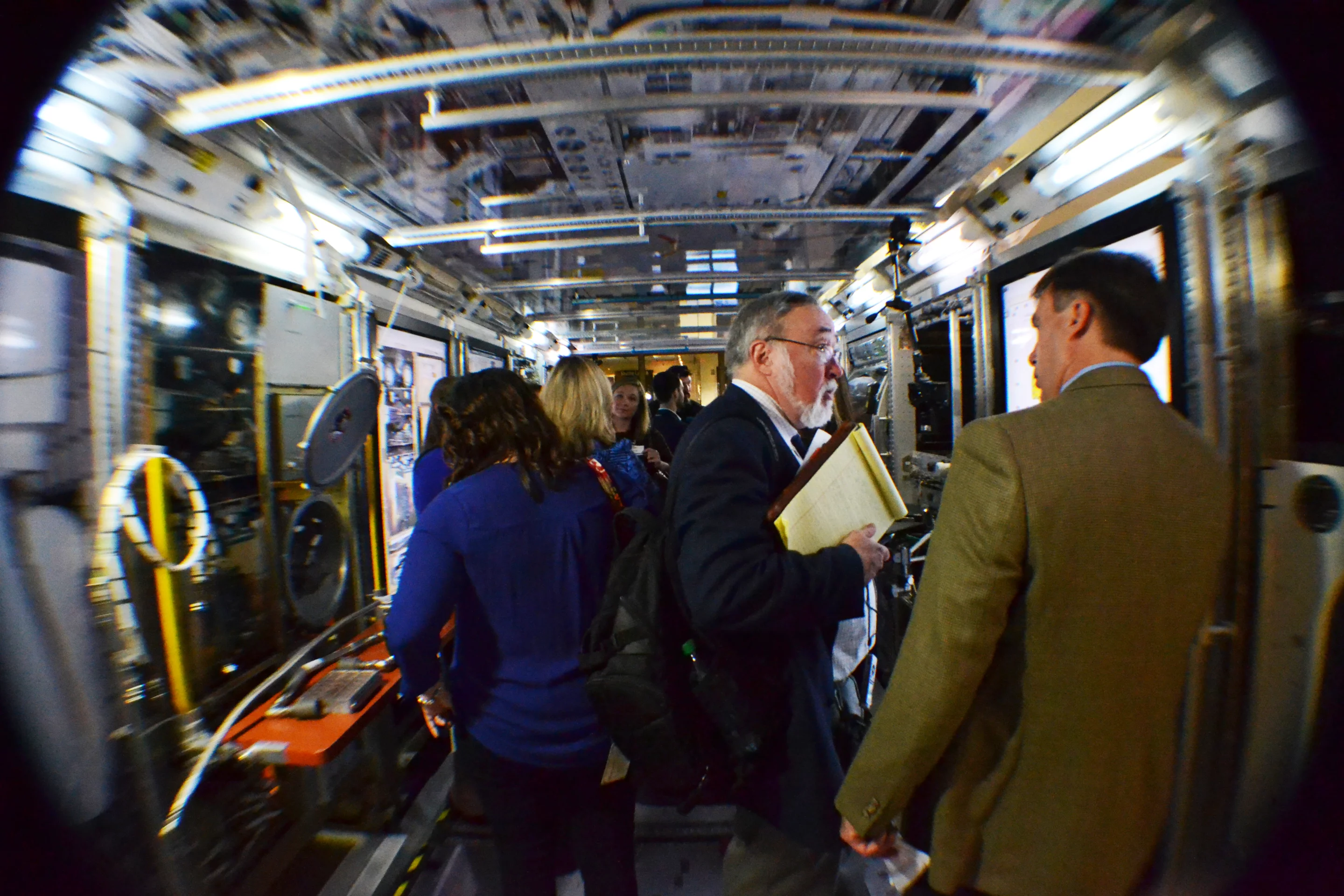 Cramming nineteen journalists into an ISS test module is no easy task