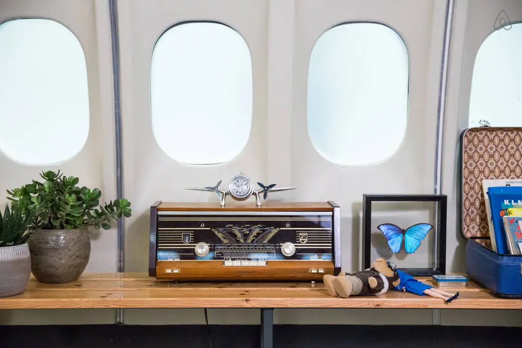 The aeroplane has been converted into a 366 sqm (3,940 sq.ft) vintage-inspired apartment