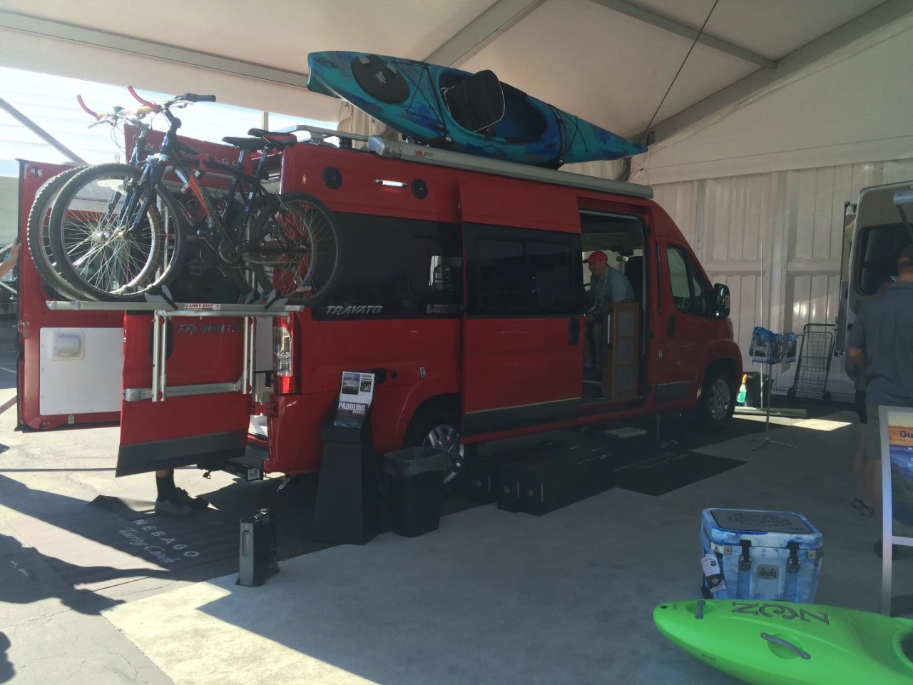 With the Travato, Winnebago is going for the mountain biking/ kayaking/climbing crowd