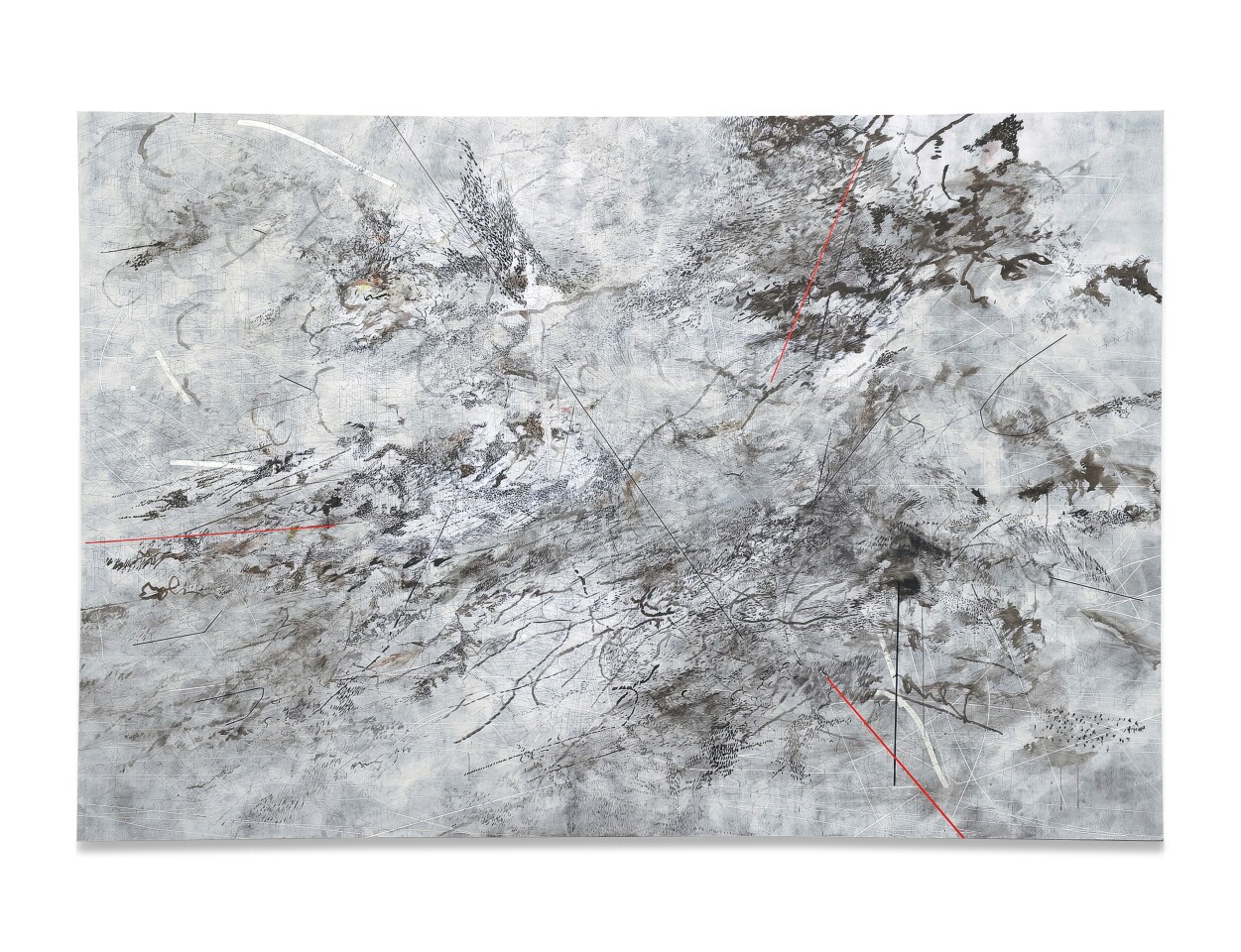"Walkers With the Dawn and Morning" (2008) by Julie Mehretu sold for USD $10,737,500 at Sotheby's NOW Evening Auction in New York on16 November 2023