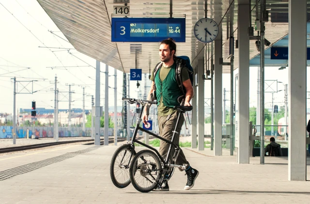 The Rocky, folded for transit