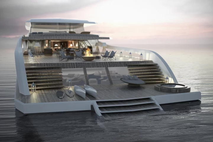 The Pastrovich X-Easy concept yacht is designed for a "beach house" type lifestyle