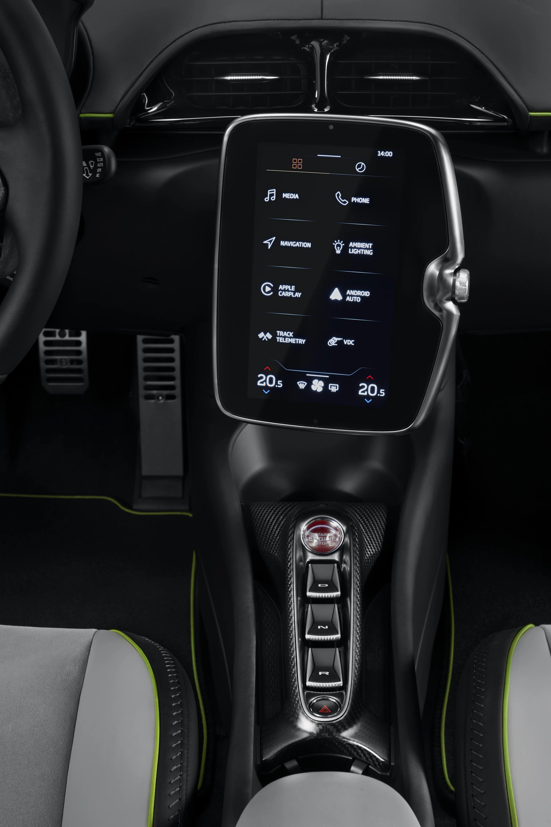 Upgraded infotainment system runs Apple Carplay and Android Auto