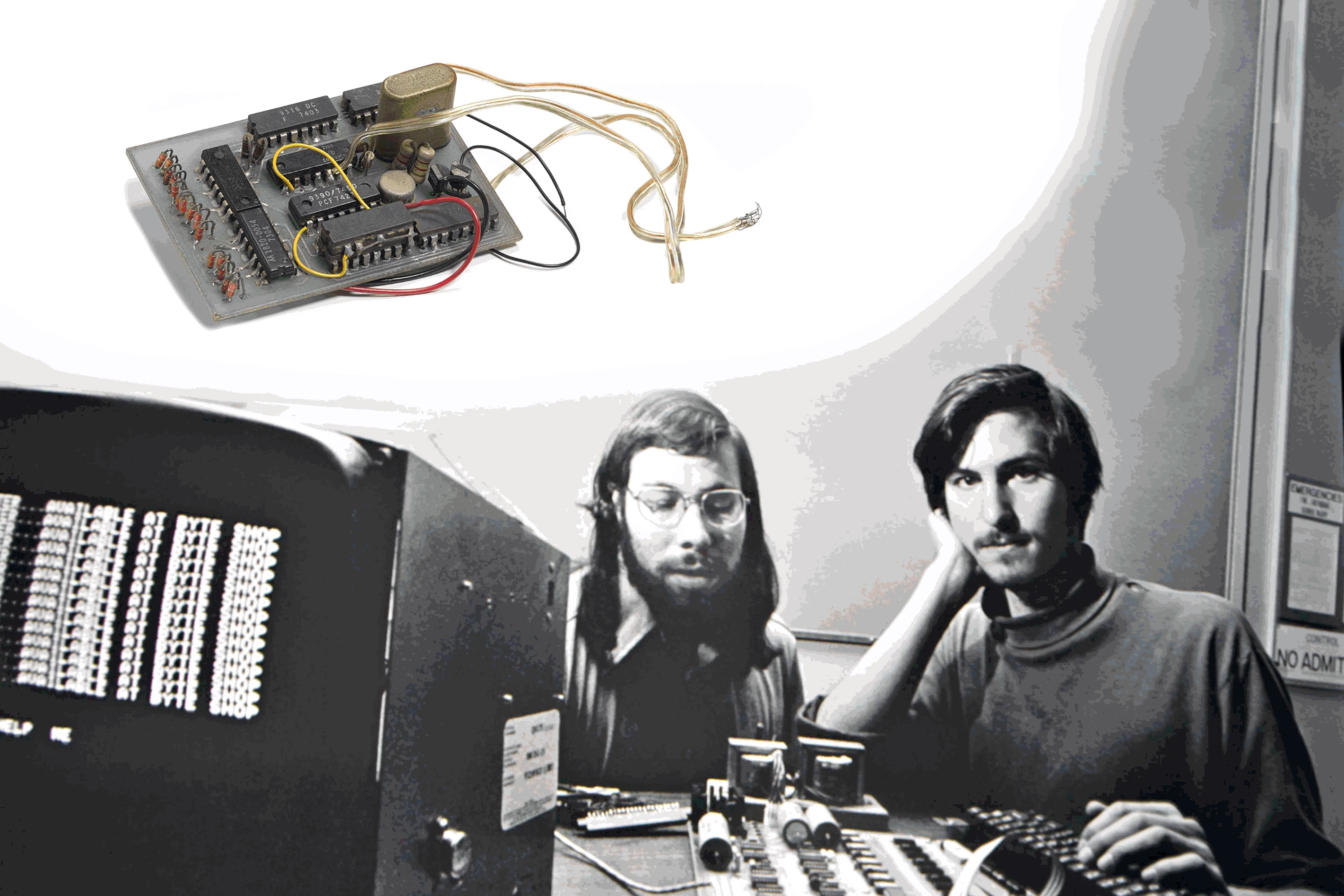 The blue box was the first product collaboration between Apple founders Wozniak and Jobs sold to friends at Berkeley in 1972-73