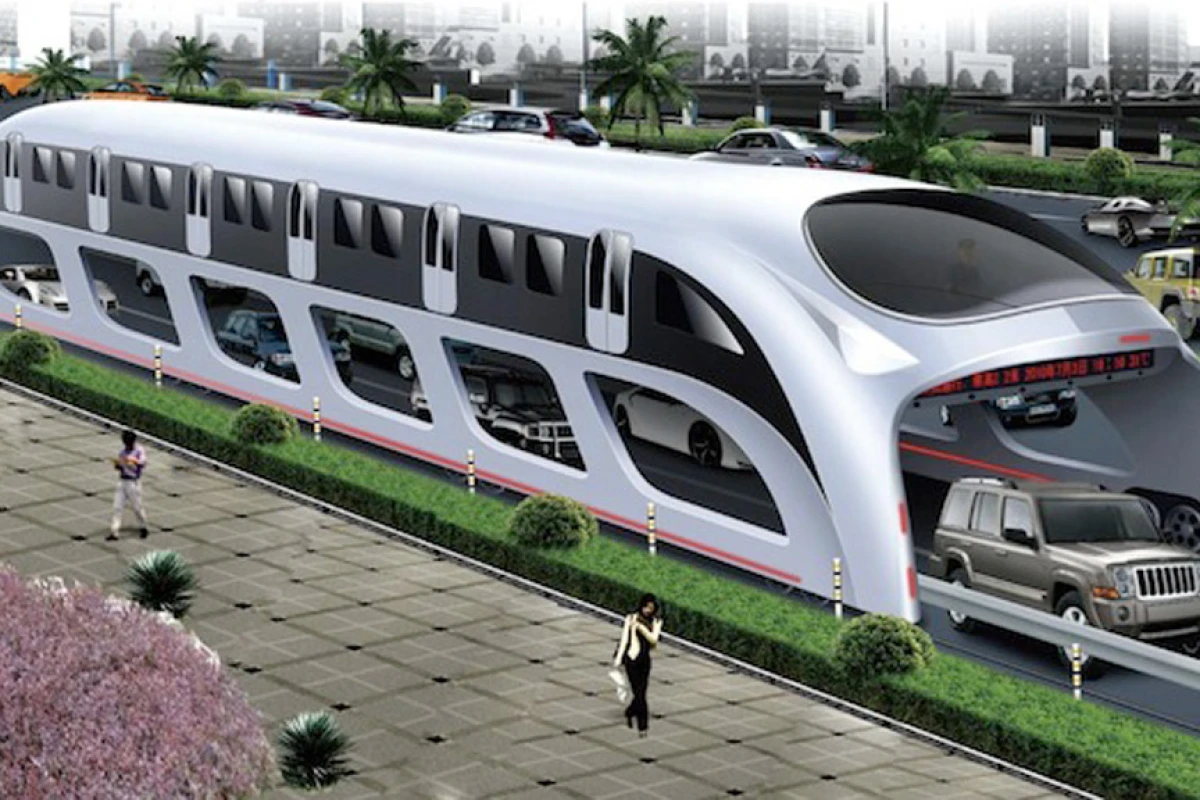 The Elevated High-Speed Bus could be headed for U.S. streets