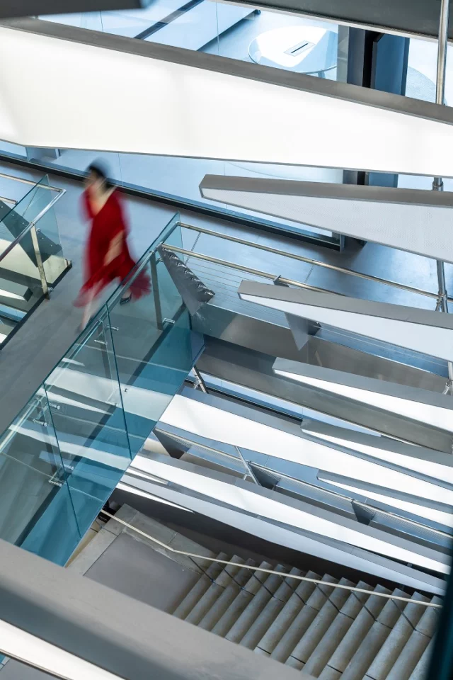 The Kolon One & Only Tower has a staircase inspired by Rome's Spanish Steps that's meant to serve as an informal meeting space, as well as a way to navigate between floors