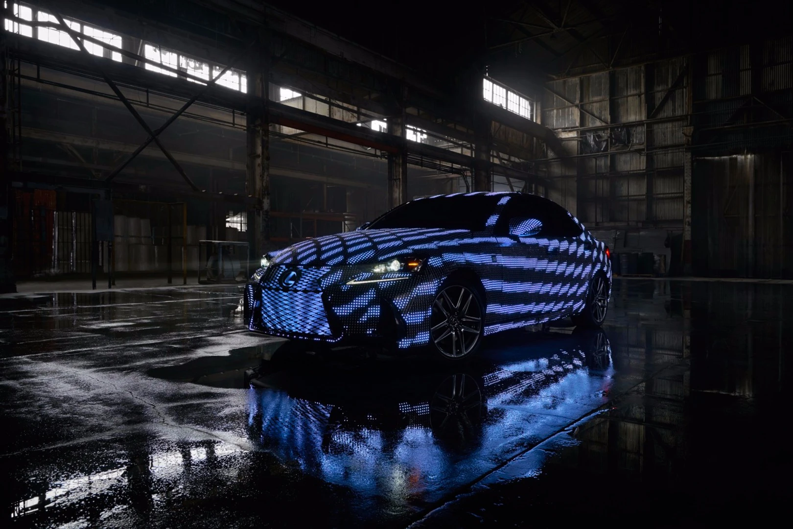 The Lexus LIT IS is covered in more than 40,000 LEDs
