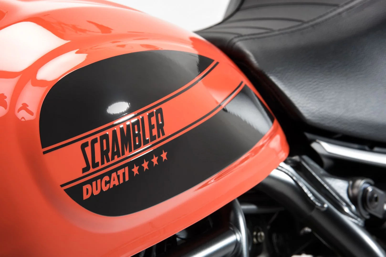 A special four-star logo has been designed for the Ducati Scrambler Sixty2
