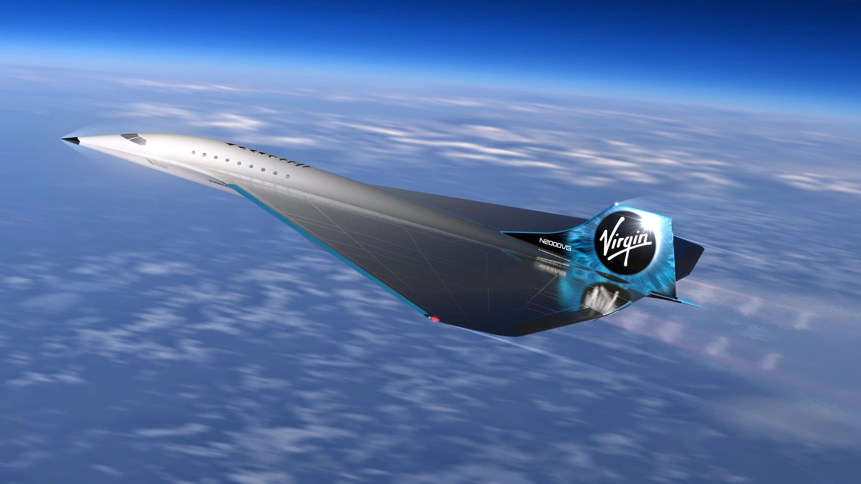 The new concept in Virgin Galactic livery