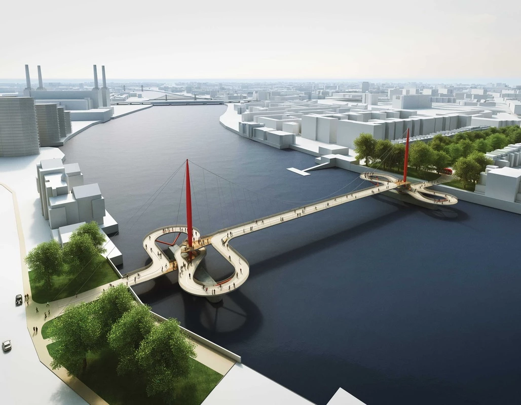 Initial design idea from Ove Arup & Partners Ltd, with Hopkins Architects and Grant Associates
