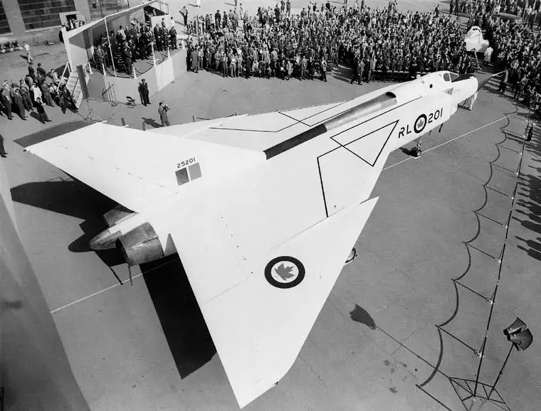 The Avro Arrow is rolled out to the public