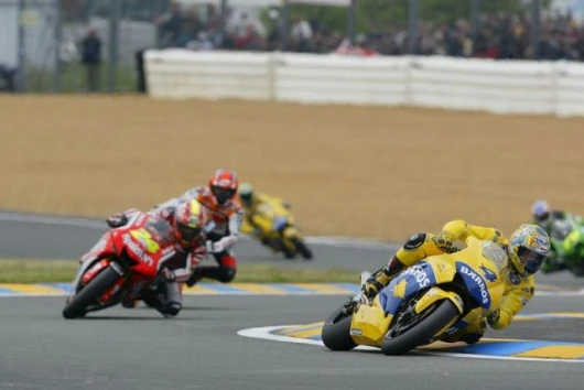 Alex Barros continues to blow hot and cold - two races ago he was the fastest man on the circuit, while this time he struggled to run with the second bunch and crashed