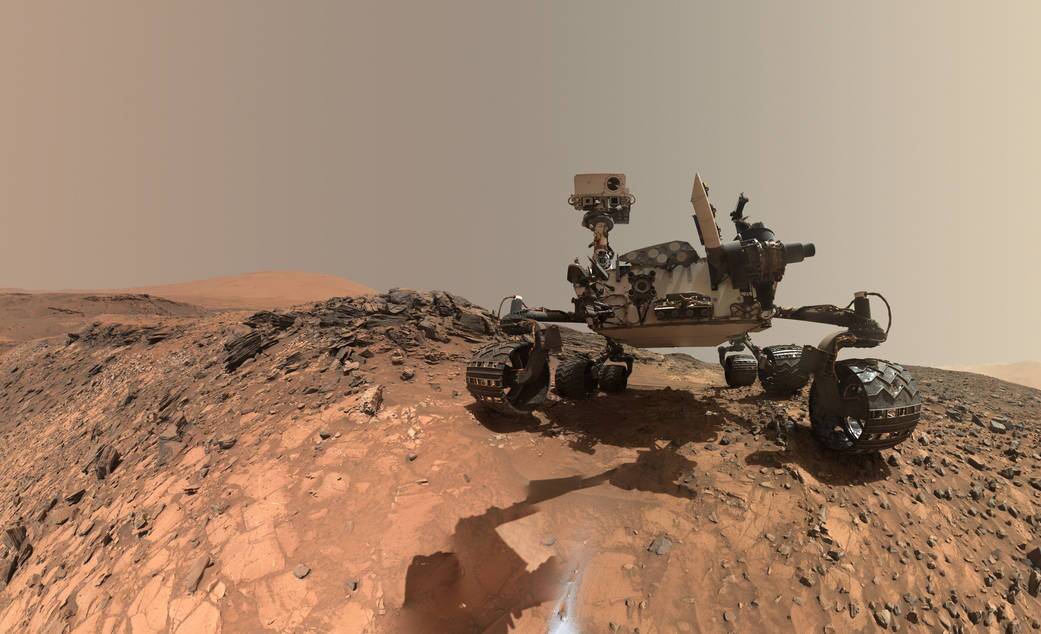 Selfie taken last year by the Mars Rover Curiosity