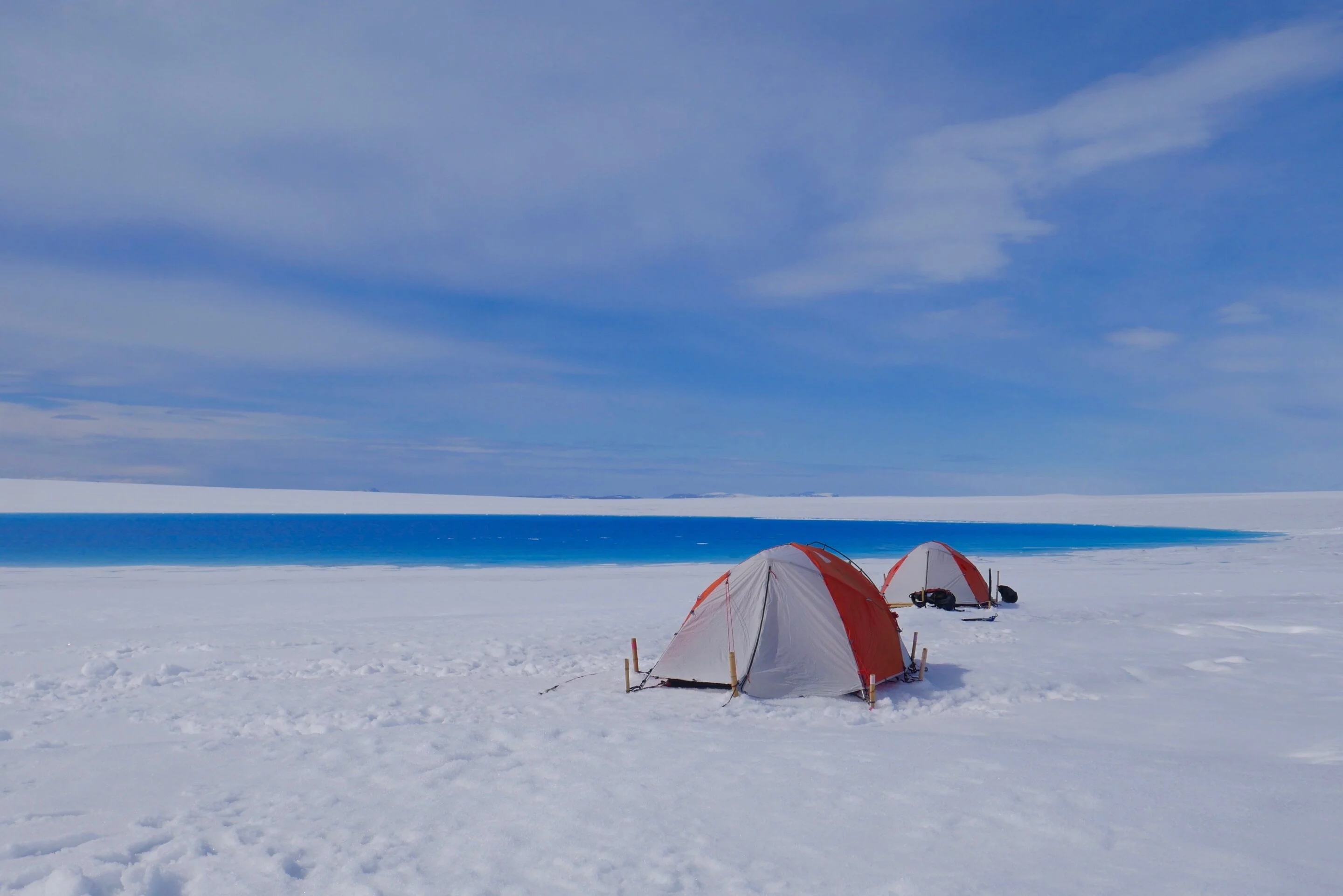A supraglacial lake on Store Glacier, Greenland Ice Sheet
