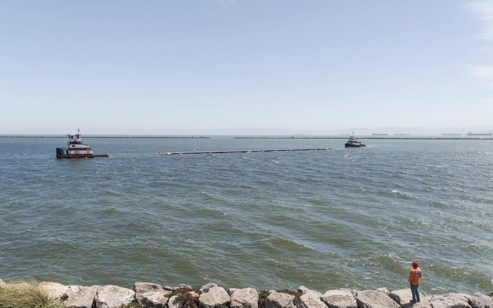 The Ocean Cleanup Project's barriers undergoing testing