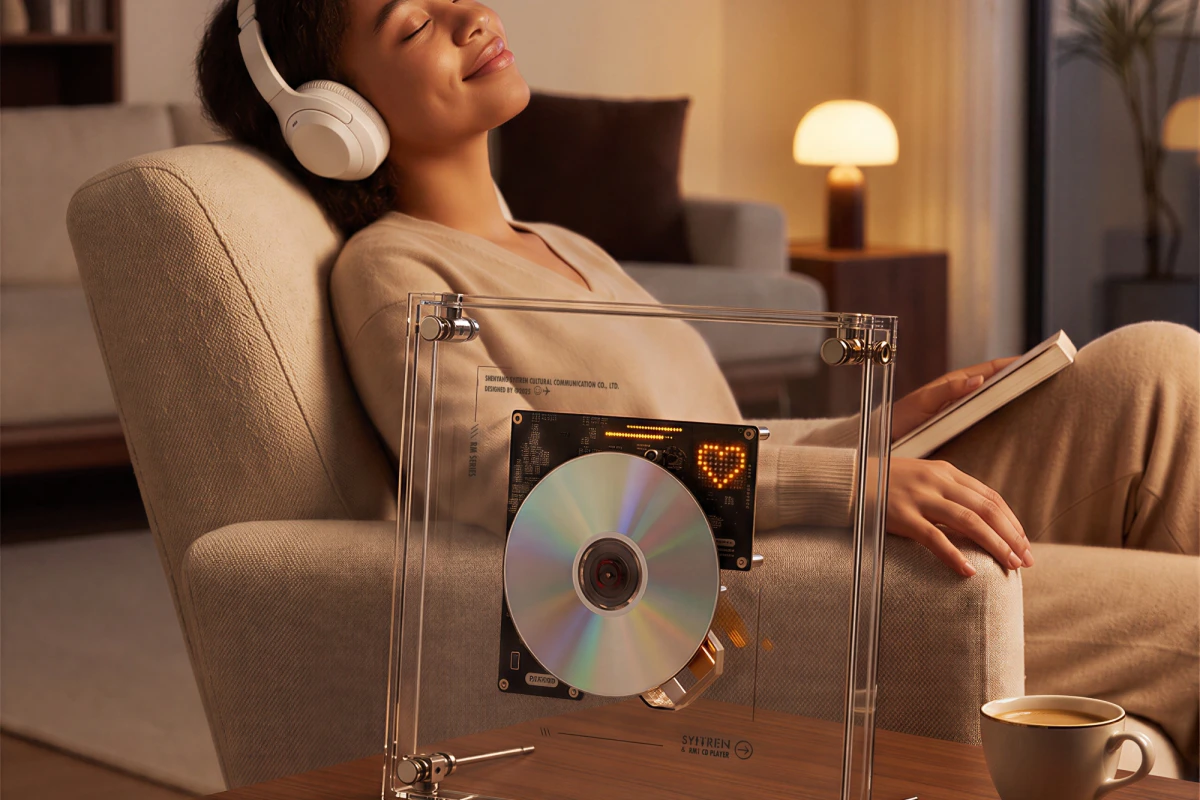 Built-in Bluetooth 5.3 connectivity allows the RM1 to stream a CD directly to wireless headphones or paired speakers of choice