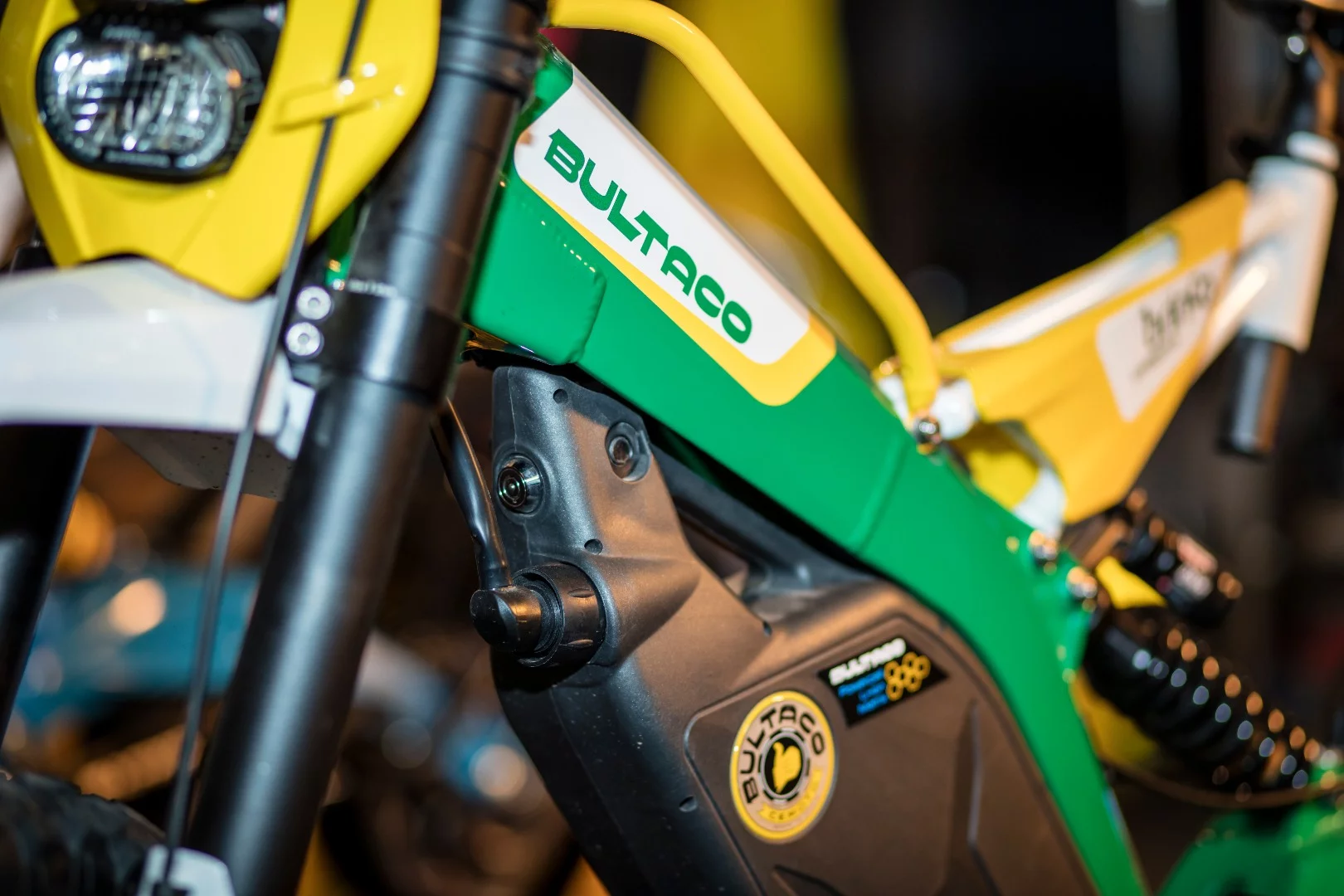 Big battery locks to the frame