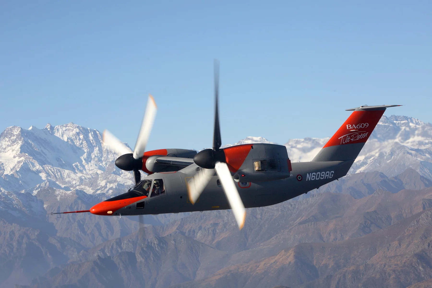 The AW609 boasts the speed, altitude and range benefits of a fixed wing aircraft