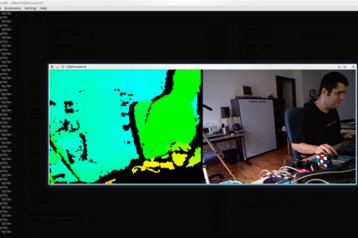 Hector Martin shows off the Kinect drivers that pocketed him US$3,000