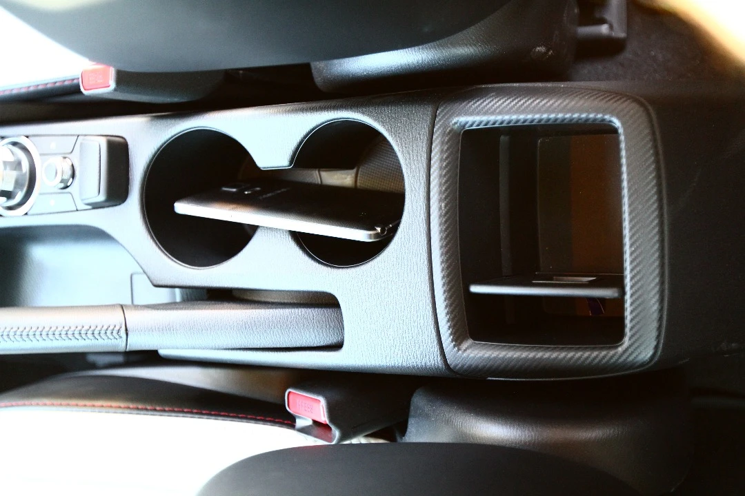 There's no armrest on the CX-3, one of the pointers to its economy-car origins