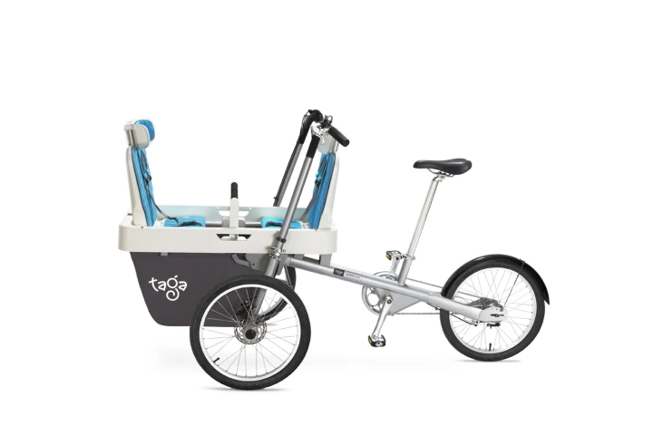 Combining a unique steering mechanism and lower center of gravity, the Taga 2.0 is designed to provide a safer, more stable ride than its predecessor