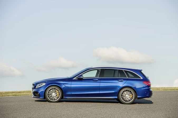 A side view of the Mercedes-AMG C 63