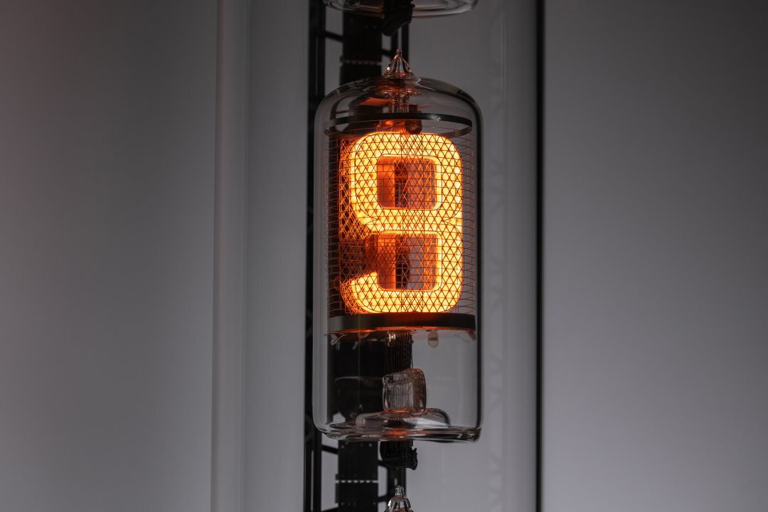 Each Nixie tube has 88 parts