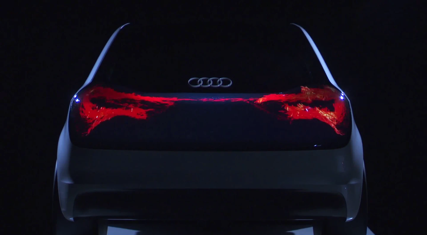 Audi's concept OLED taillight, Swarm