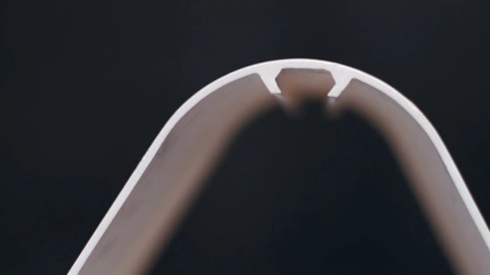 The frame is embedded in the printer's outer shell, removing the need for most calibration