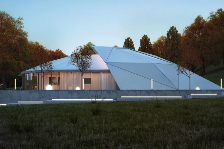 The home is situated in the foothills of Almaty