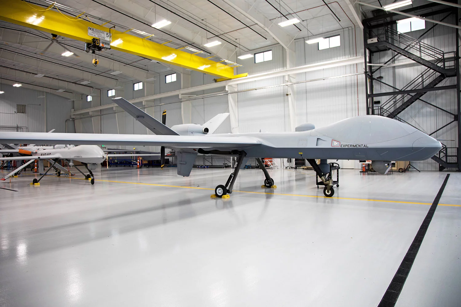 The SkyGuardian preparing for its transatlantic flight