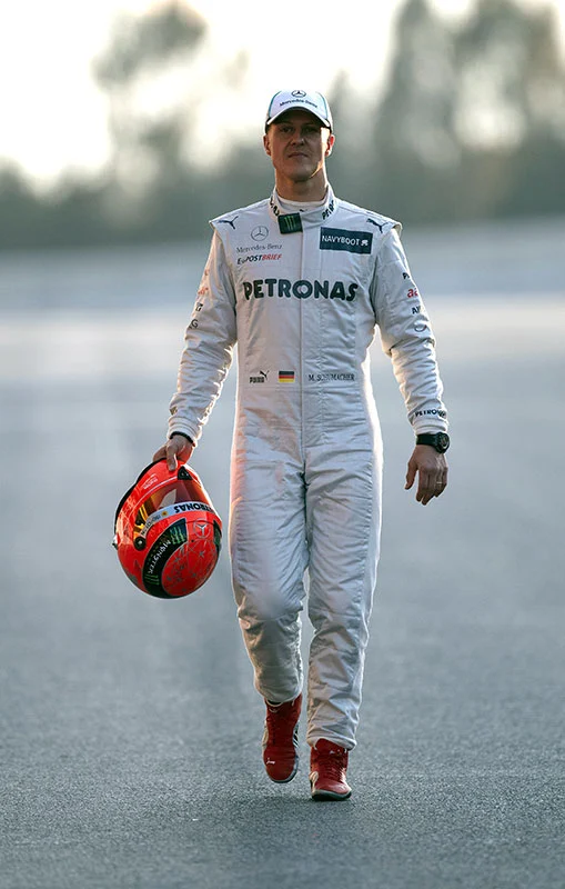 Michael Schumacher at the launch