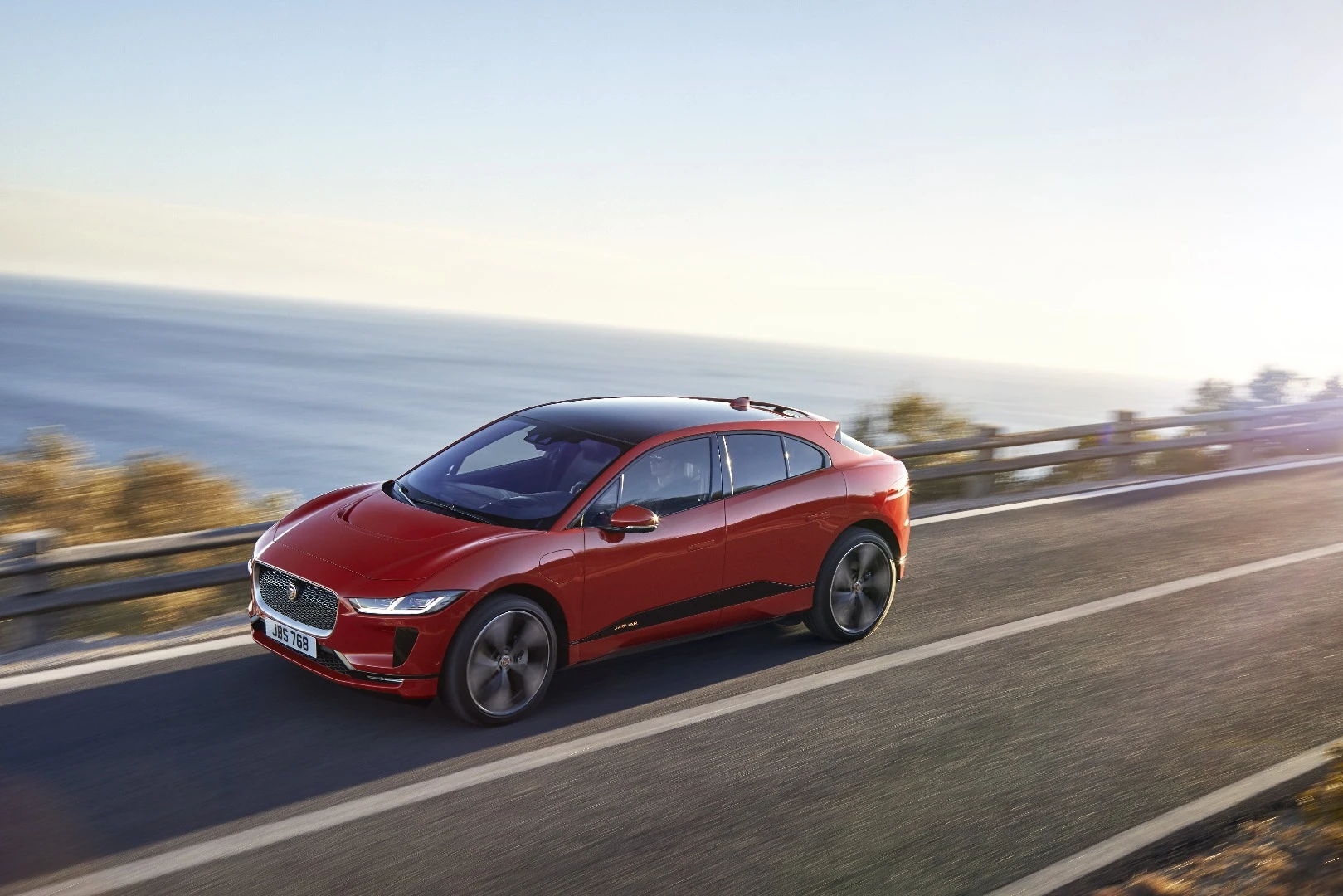 Jaguar says I-Pace owners will be able to charge to 80 percent capacity in 40 minutes using publicly available 100-kW DC rapid chargers
