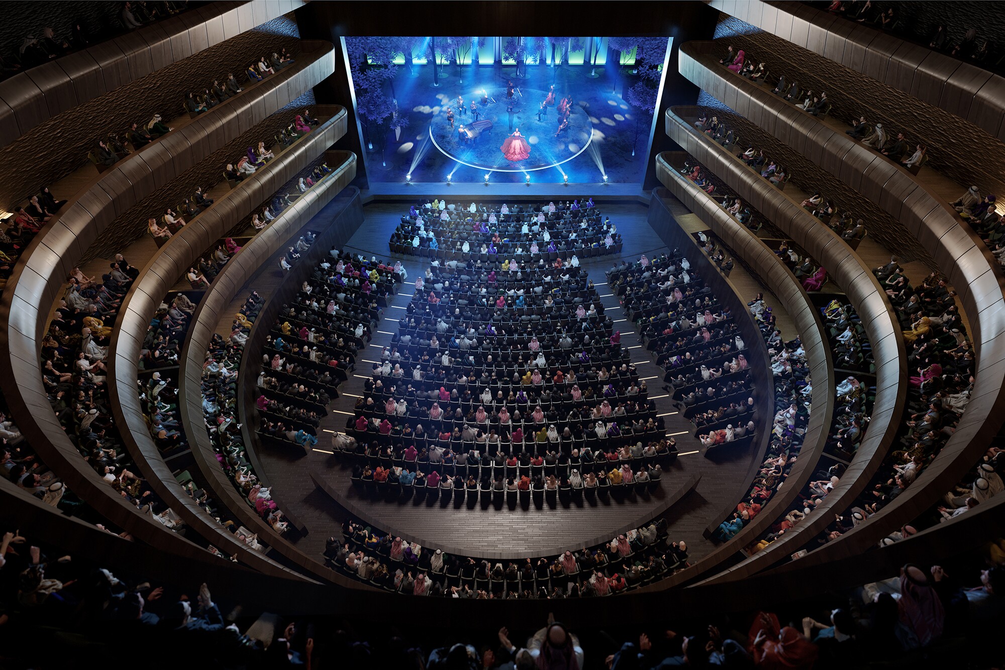 The Royal Diriyah Opera House's main theater will have a total capacity of 2,500 people
