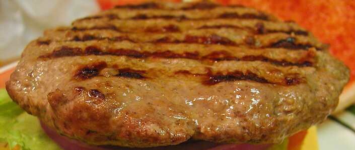 Here's hoping a lab-grown hamburger looks this appetizing