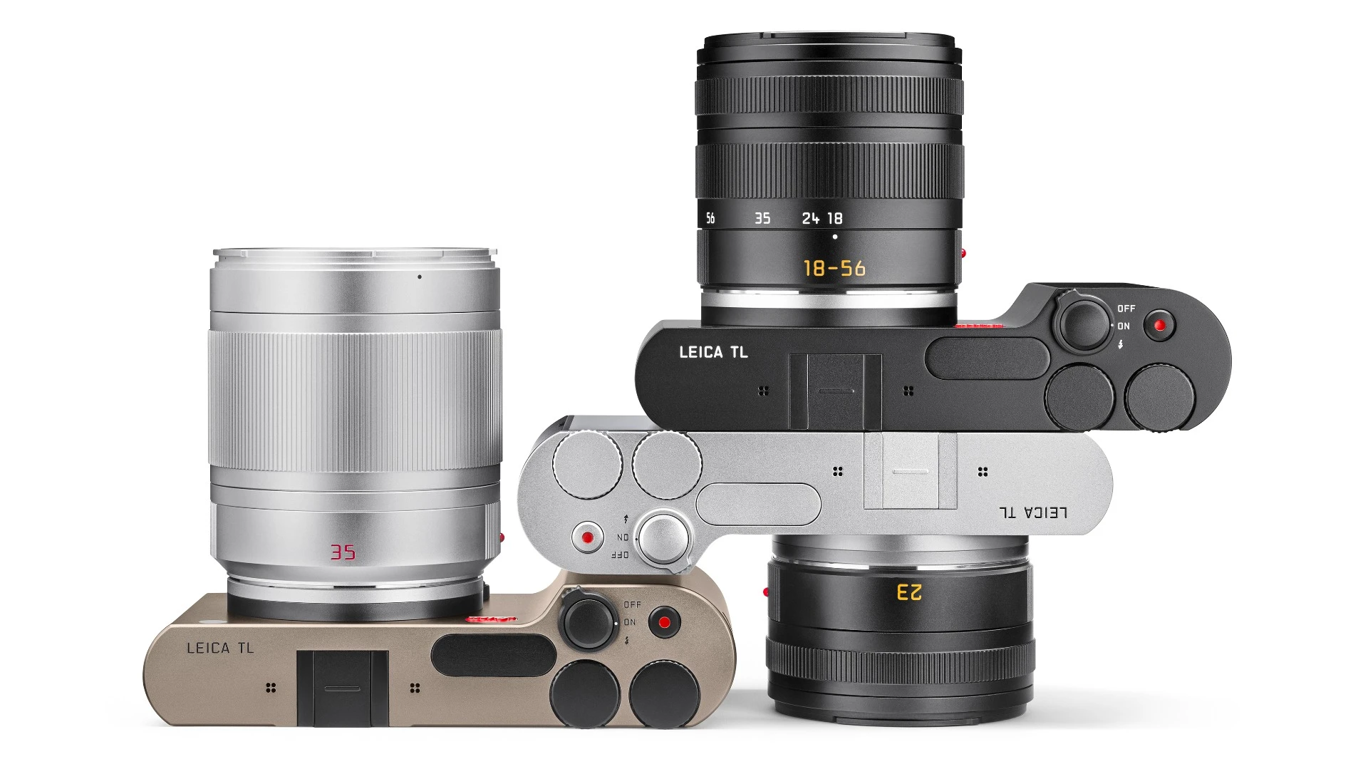 The Leica TL will be available in sliver, black, and titanium