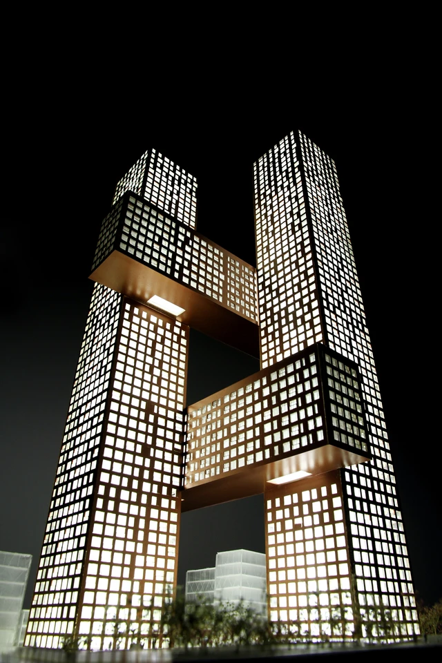 A Danish architectural firm is planning to construct a skyscraper in South Korea modeled after the familiar hashtag or "#" symbol