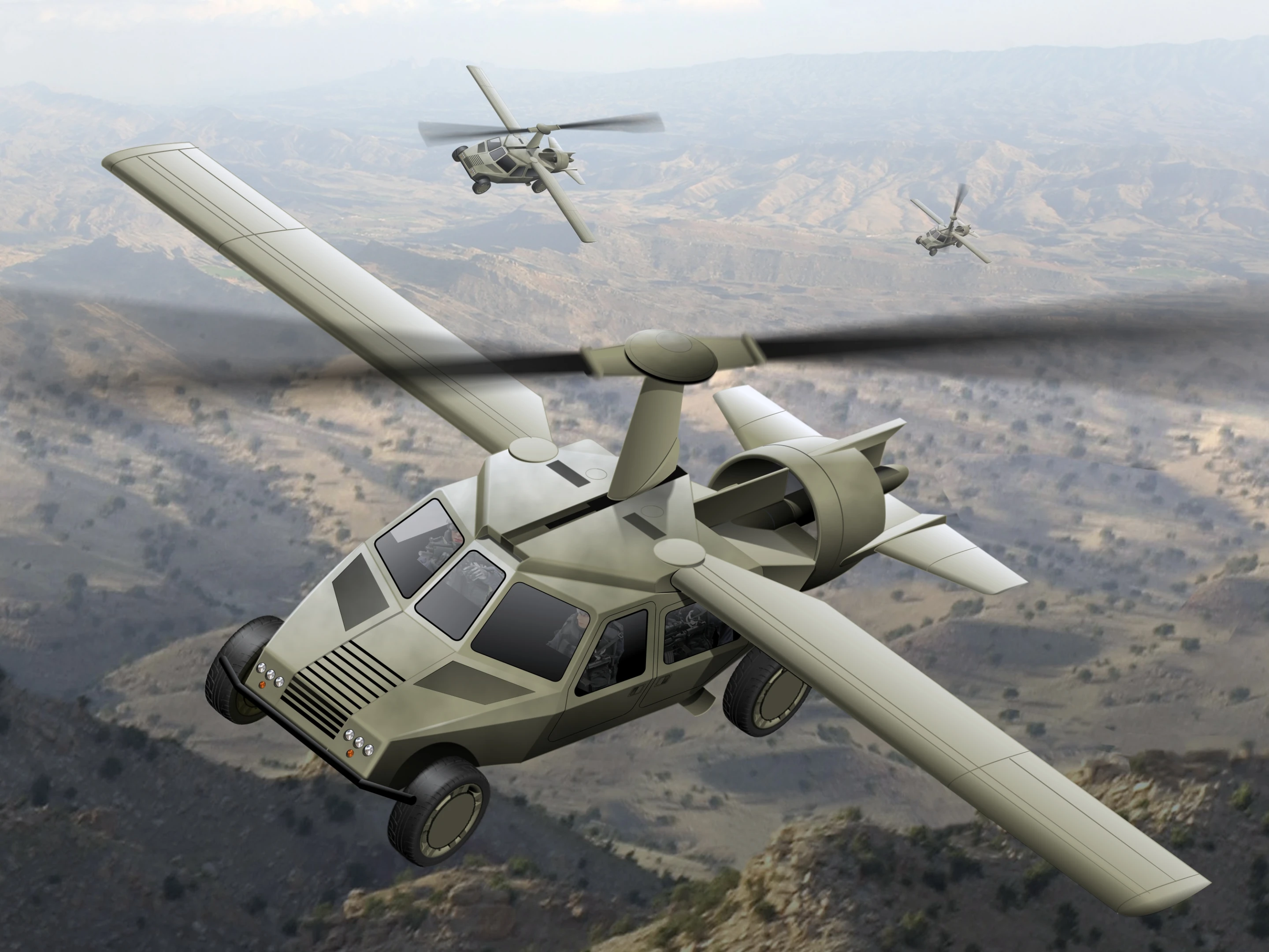 The Transformer (TX) program calls for a vertical-takeoff and landing (VTOL) vehicle that can travel 280 miles by land or air and carry up to 1,000 pounds (Image: AAI Corporation)
