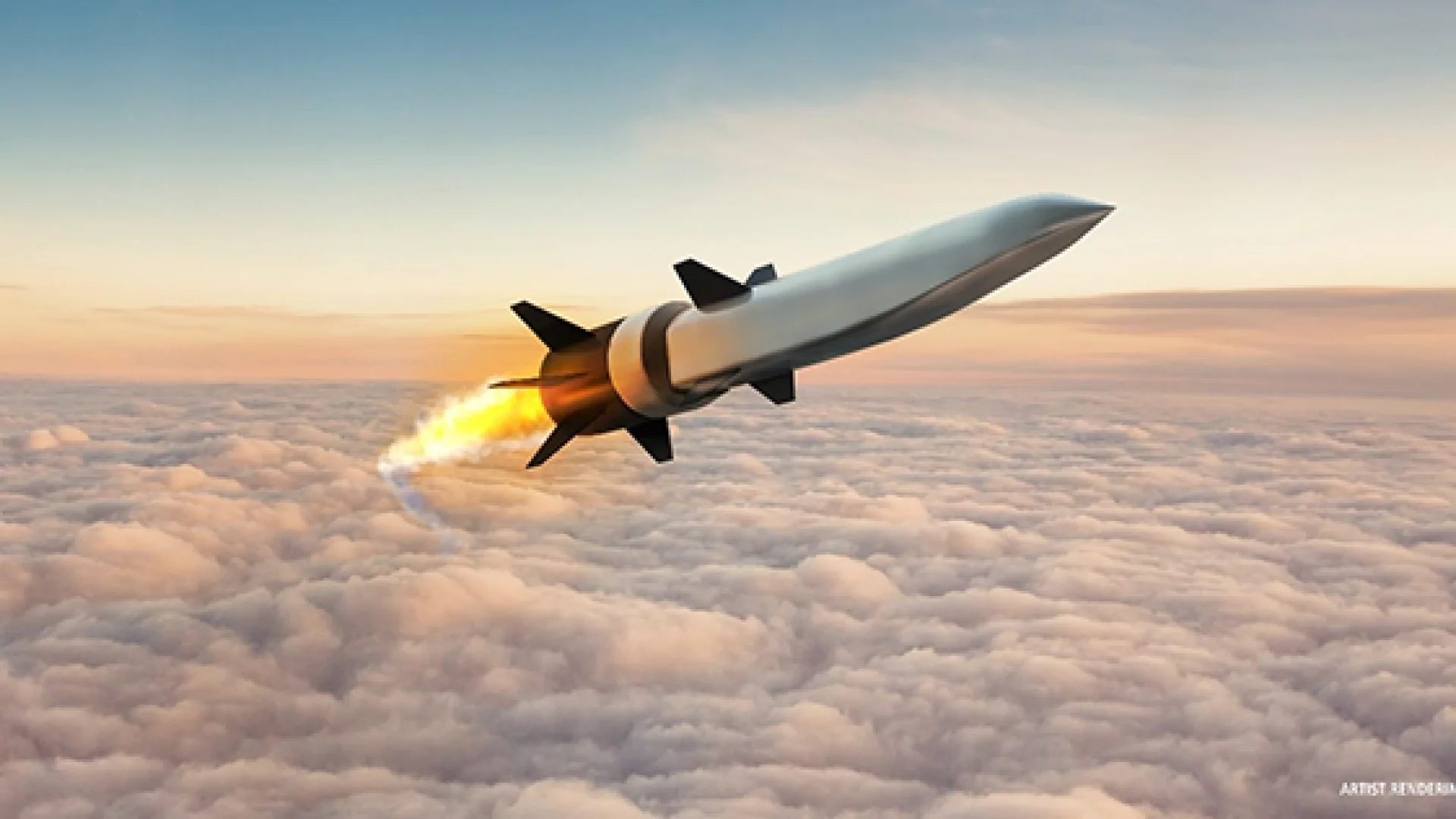 Artist's concept of a scramjet-powered Hypersonic Air-breathing Weapon Concept, or HAWC