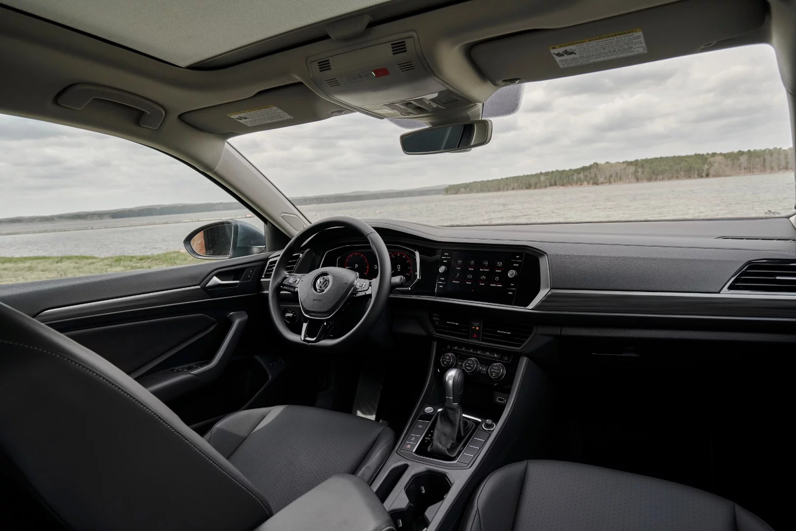 Inside, the Jetta now has a more modern appeal to its design