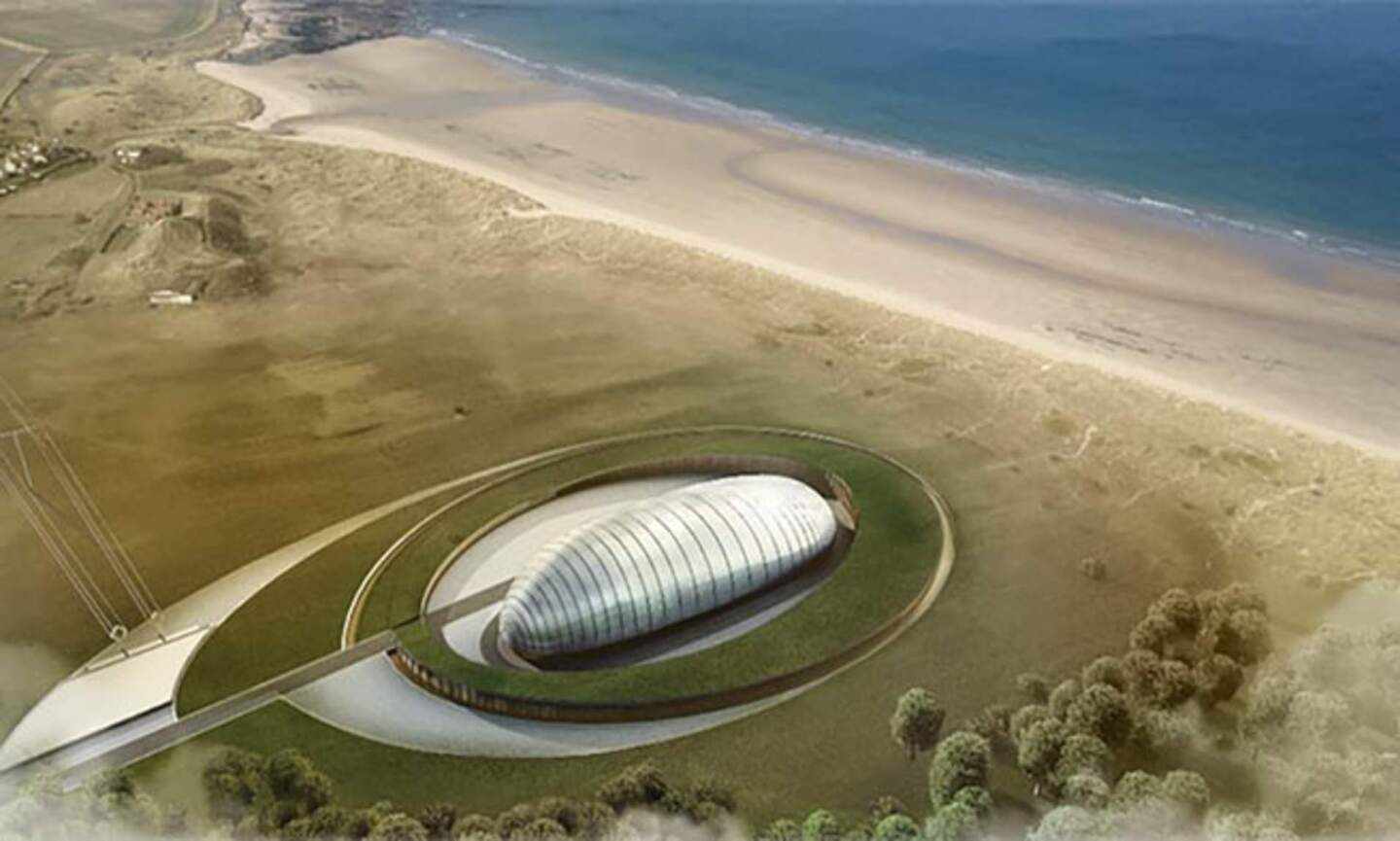 Artist's concept of a Rolls-Royce SMR plant