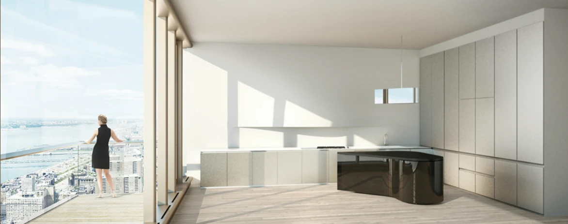 Apartments will be available unfurnished, by the looks