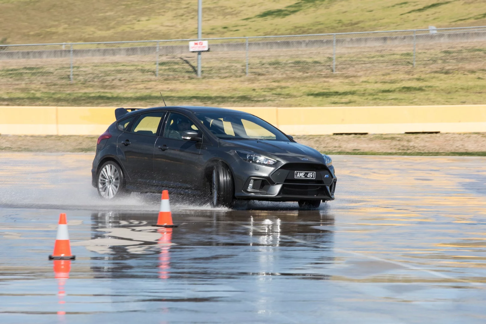 The Focus RS feels lively in Normal Mode, but flicking it into Drift Mode shuffles more power to the rear