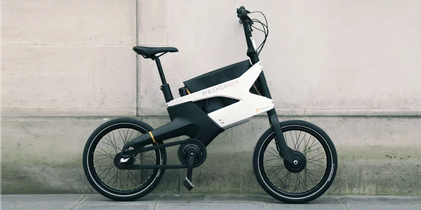 Peugeot's AE21 Hybrid electric bike previewed last week at the "What's Next' show