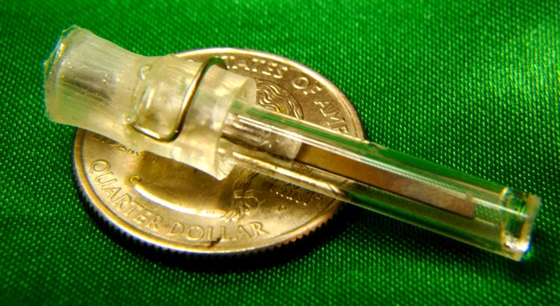 Prototype of Purdue's new rap music-powered implantable pressure sensor