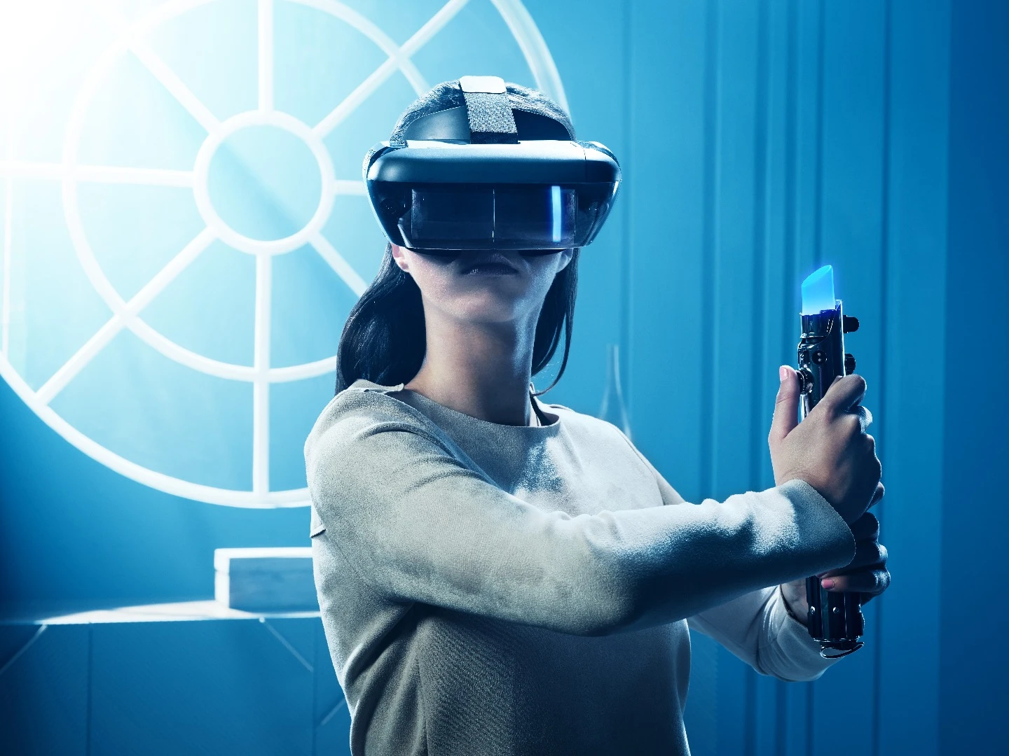 Lenovo’s Star Wars: Jedi Challenges works with iOS and Android devices, including the newest iPhones, Samsung Galaxy phones and Pixels