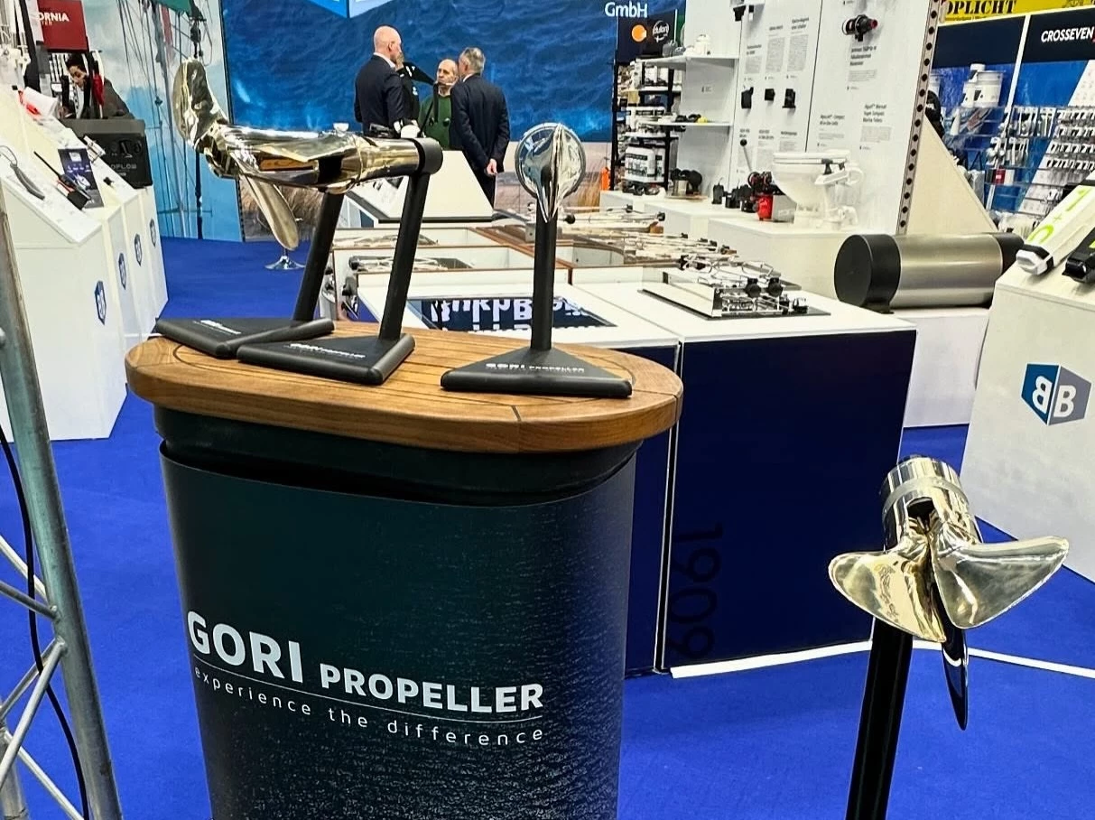 Gori shows off its 2- and 3-Blade folding propellers at the 2025 Düsseldorf Boat Show