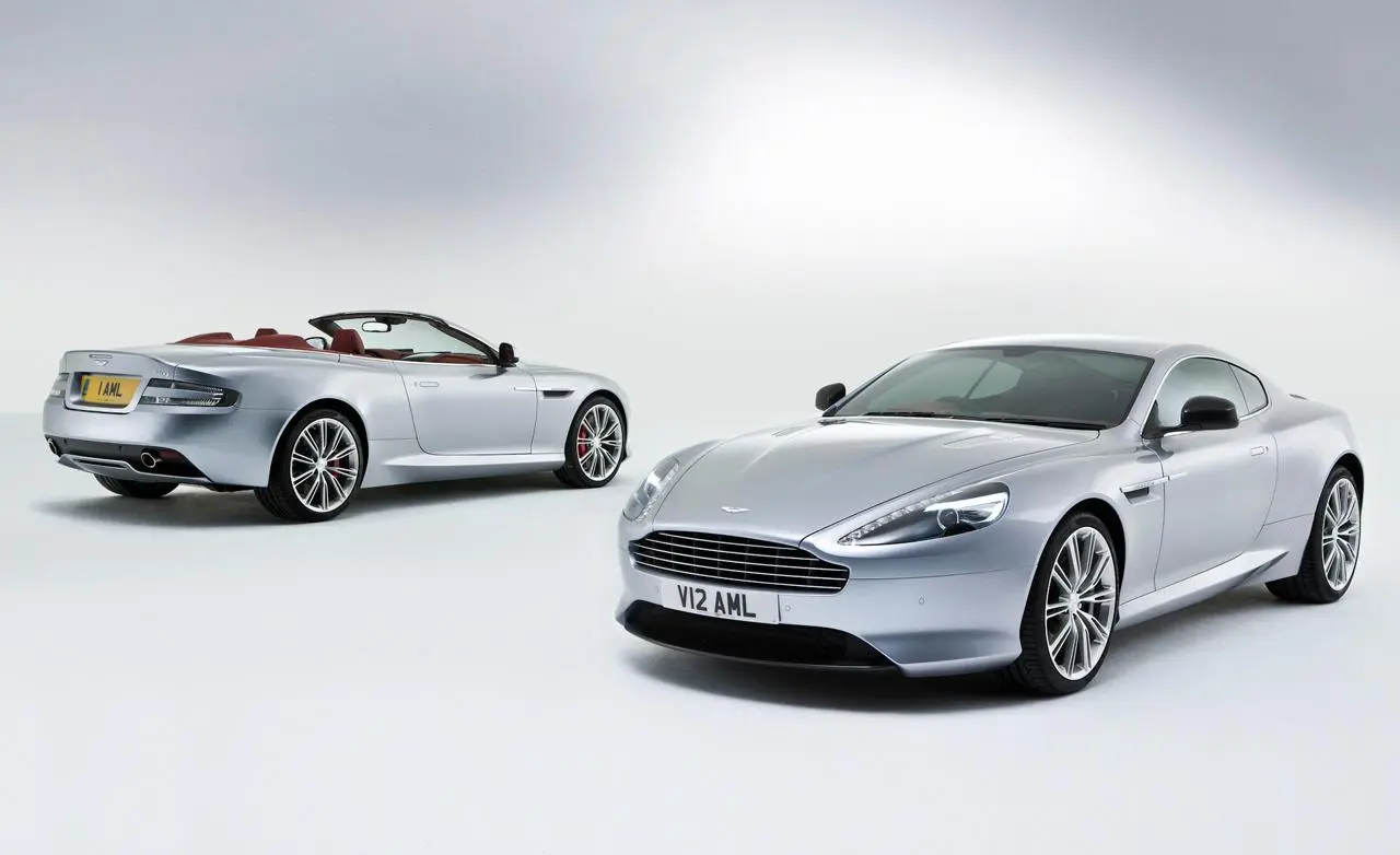 The 2013 Aston Martin DB9 coupe and Volante (Image: Aston Martin)